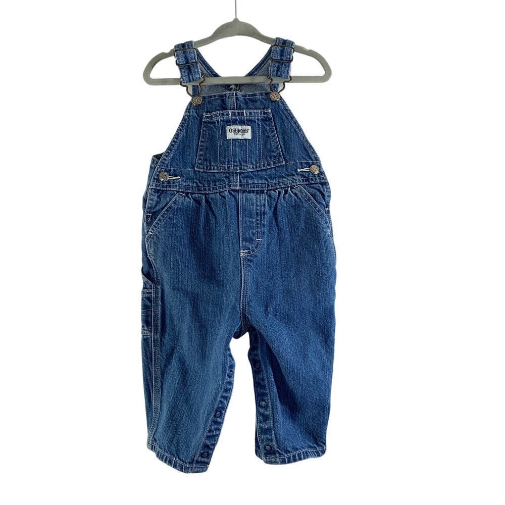 OSHKOSH B’GOSH Unisex Infants Jean Bib Overalls / Size: 12 Months